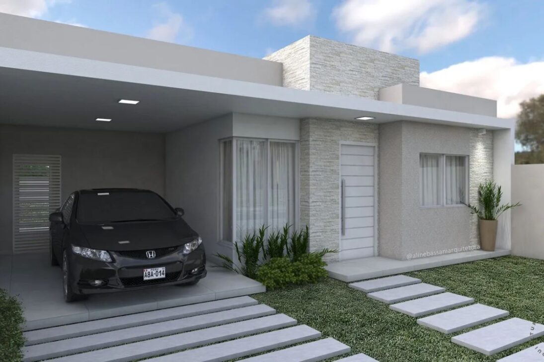 Casas brasileñas modernas con techos planos, ventanas grandes, paredes de cemento y casa en forma de caja explican por qué este estilo domina nuevos barrios en Brasil.