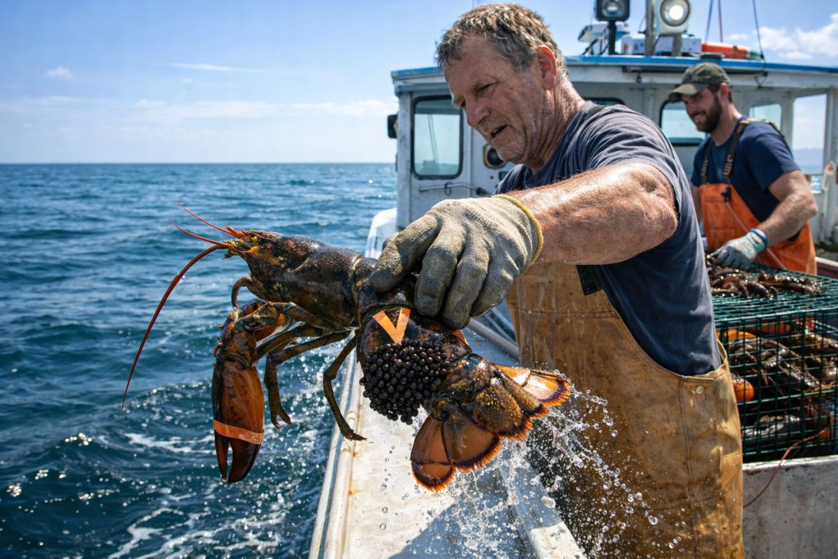 Por que pescadores devolvem lagostas ao mar, marcam fêmeas com um V, protegem as ovadas e transformam um vídeo viral em aula de humor, gênero e pesca sustentável para todos