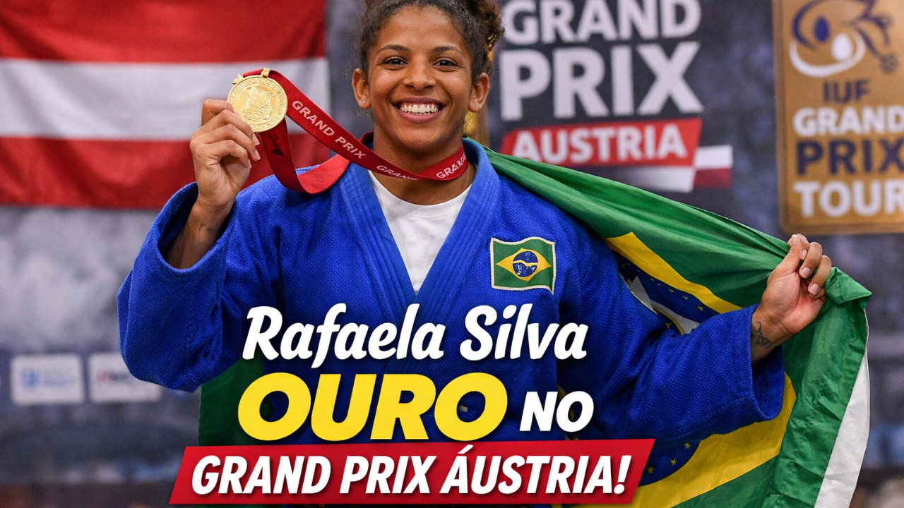 Rafaela Silva vence o Grand Prix Áustria, conquista ouro no judô e reforça o protagonismo do judô brasileiro no circuito mundial.