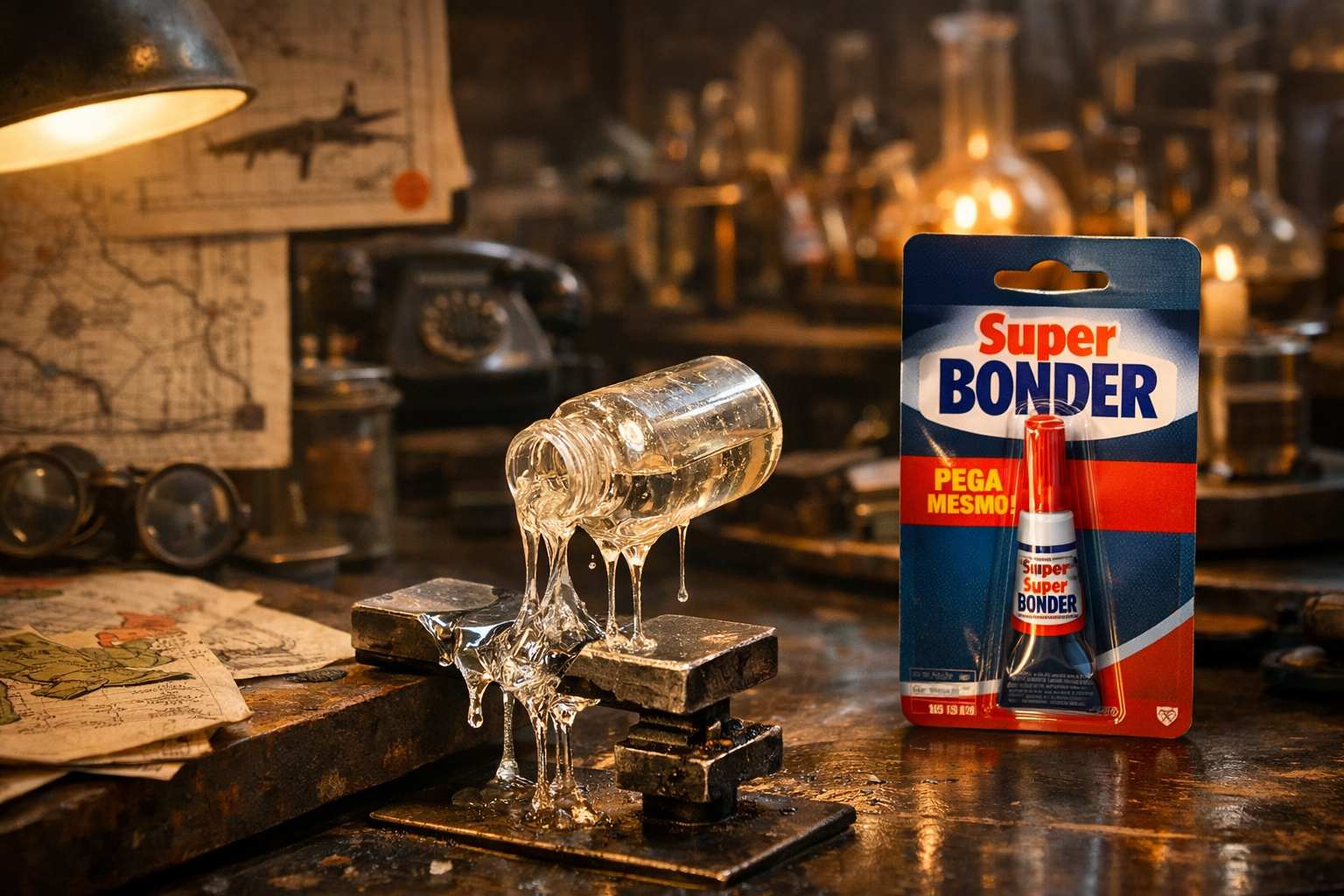 Poucas pessoas sabem que a Super Bonder nasceu de um erro em laboratório durante a Segunda Guerra Mundial — quando uma substância “pegajosa demais” foi descartada antes de virar a cola mais famosa do mundo