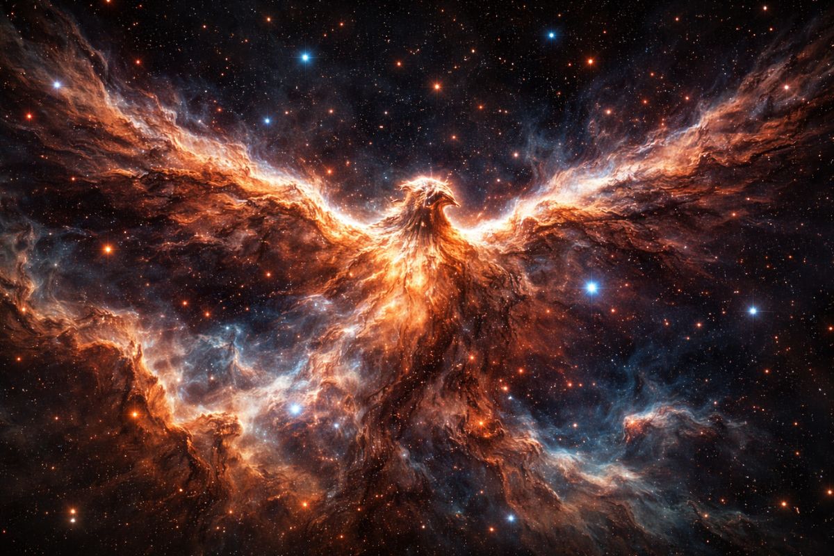 Falcão colossal surge na nebulosa RCW 36 enquanto anãs castanhas e berçário estelar ajudam a explicar a imagem cósmica.