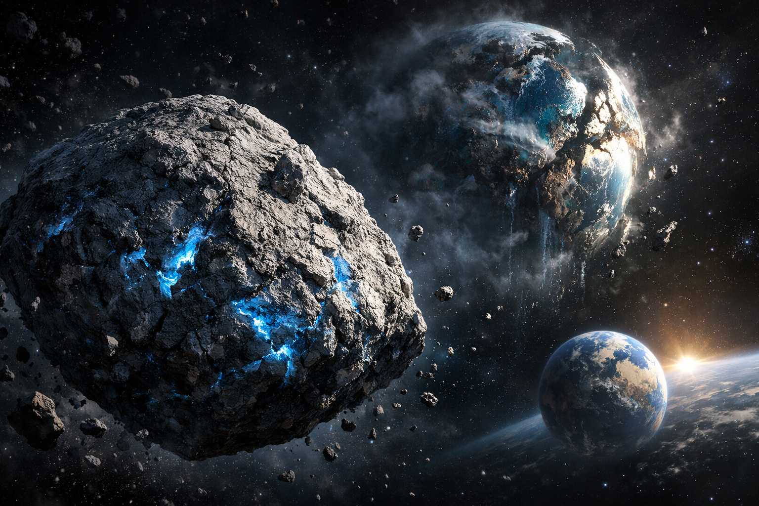 Durante décadas monitoramos Bennu como um dos asteroides com maior risco de colisão com a Terra, mas quando a NASA trouxe amostras do asteroide, os laboratórios encontraram argila que se forma no fundo do mar, sugerindo que Bennu pode ser fragmento de um planeta com oceano destruído há 4,5 bilhões de anos e que parte da água da Terra veio desse mundo que não existe mais