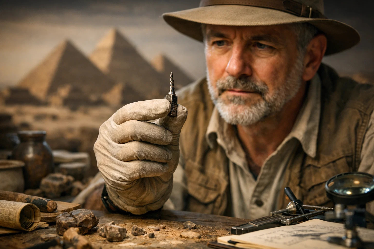 Broca metálica antiga descoberta no Egito que pode mudar a história da engenharia egípcia