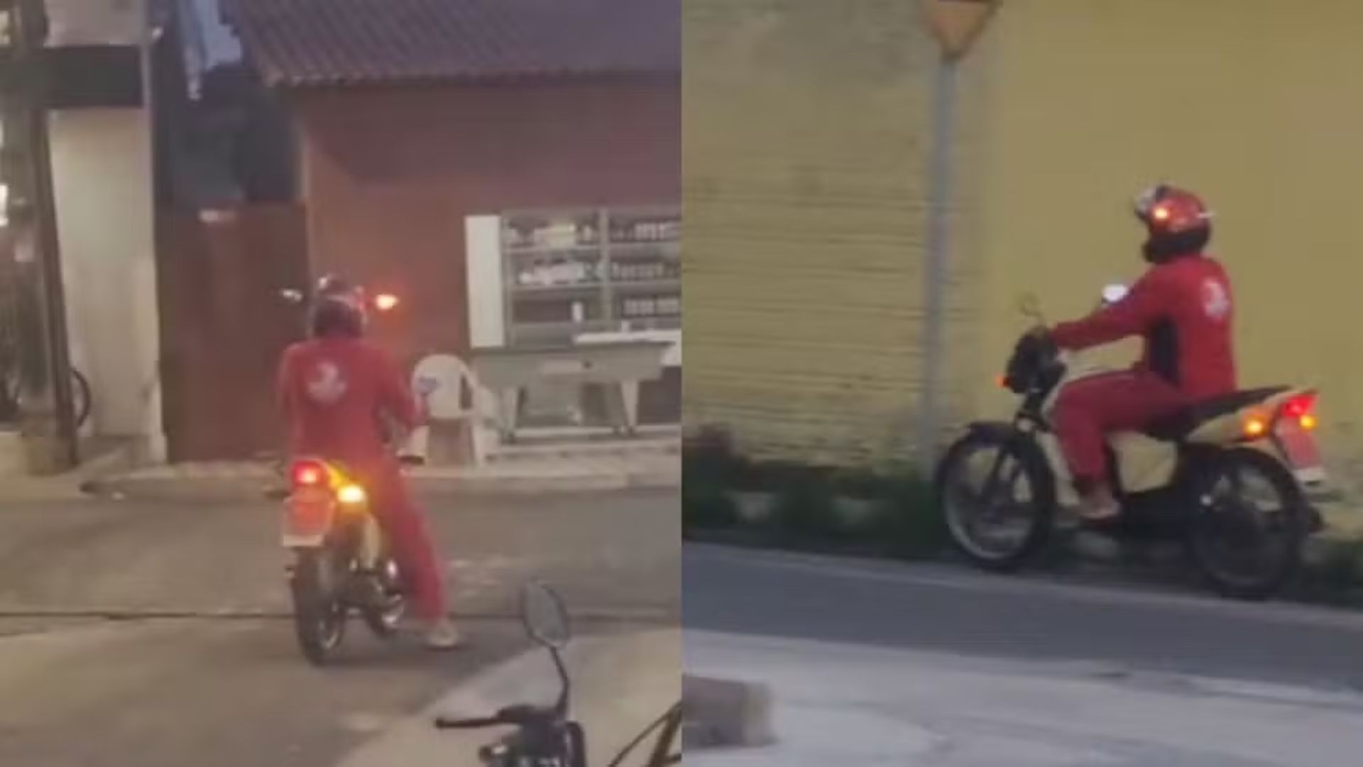Capacete com seta piscando junto com a moto em Teresina