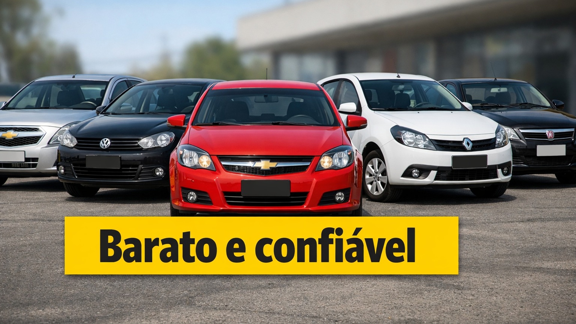 Lista mostra cinco carros baratos para comprar no Brasil, com preços entre R$ 19 mil e R$ 47 mil e detalhes de consumo, motores e espaço.