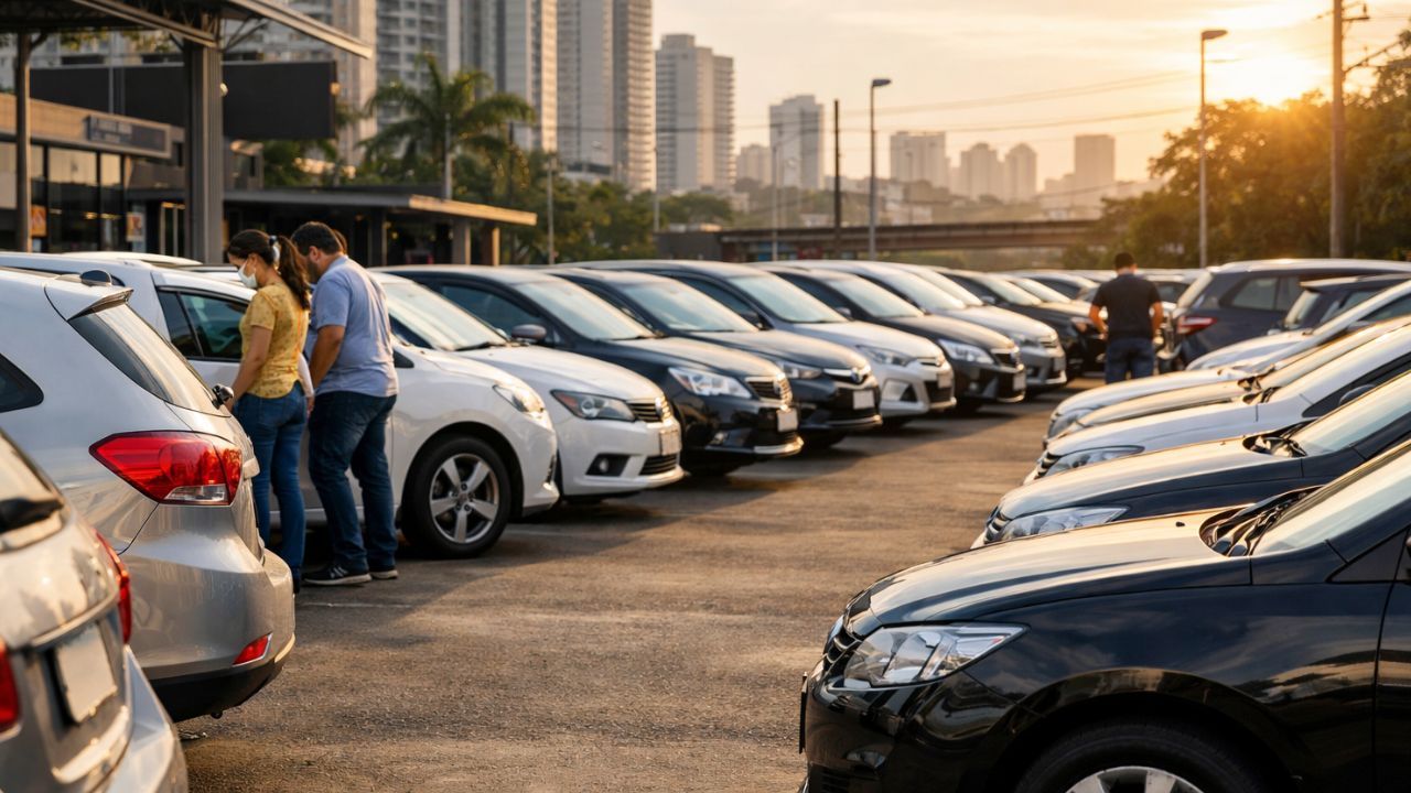 Alta nos carros usados em 2026 reforça recuperação do mercado automotivo no Brasil e aumento da procura por automóveis usados.