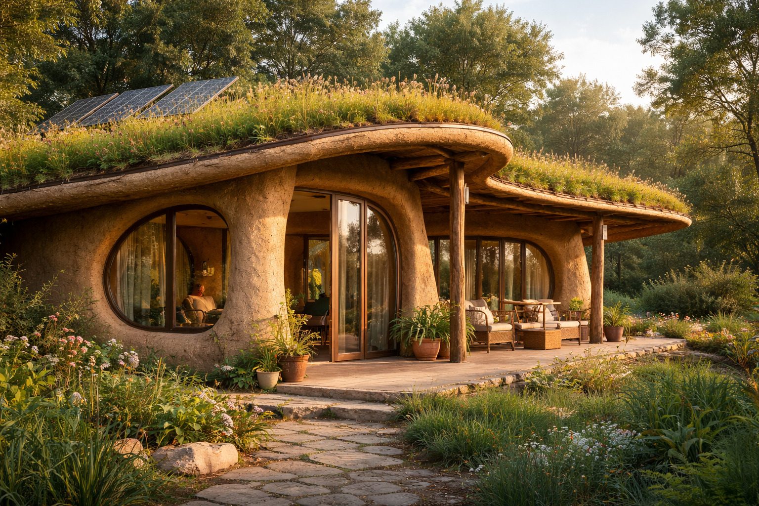 Construtores redescobrem técnica de 10 mil anos: barro misturado com palha e água vira argamassa moldada à mão que cria paredes curvas resistentes ao fogo, com isolamento térmico natural e custo quase zero quando os materiais são retirados do próprio terreno