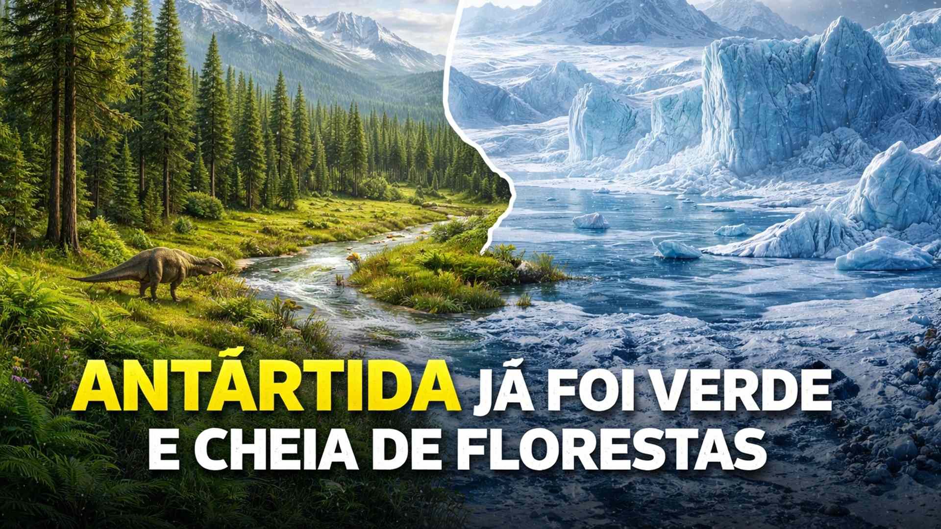 Estudo mostra que a Antártida já teve florestas e clima mais quente antes da glaciação iniciada há cerca de 34 milhões de anos.