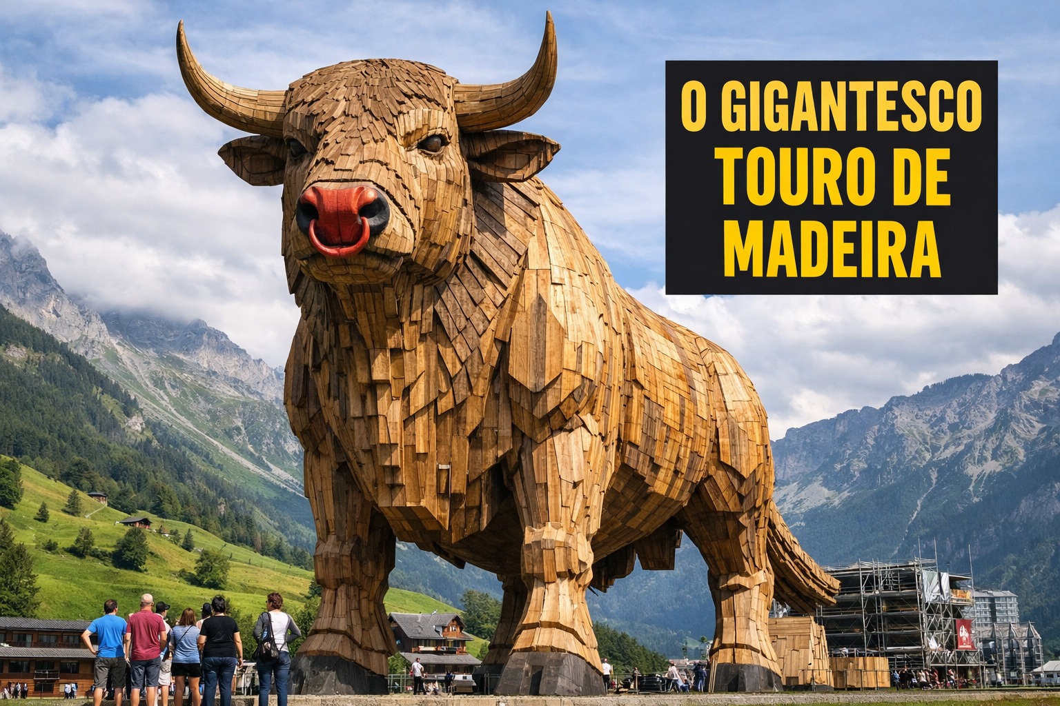Touro gigante, Muni max, Monumento