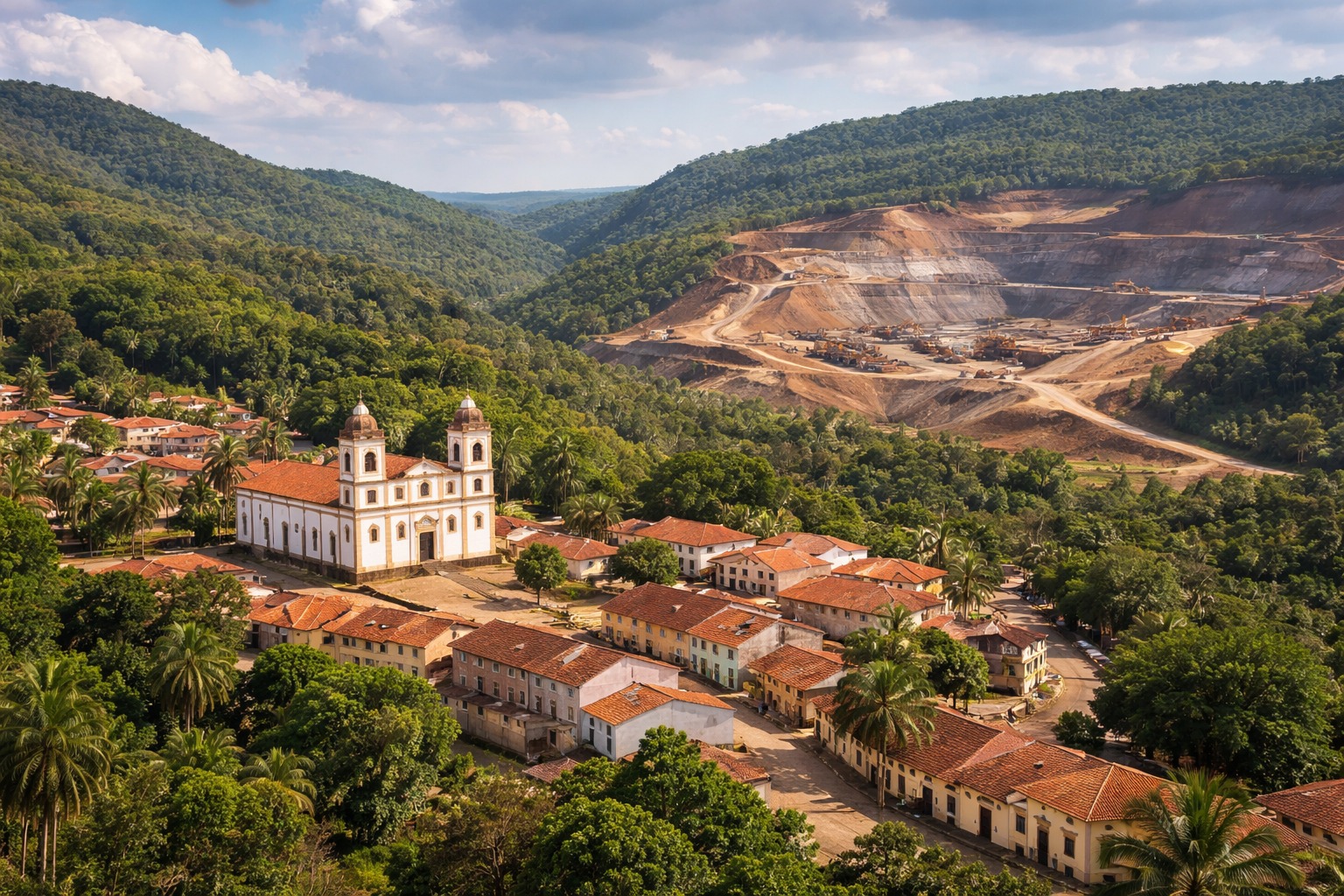 Cidade, Mineração de ouro, Ouro