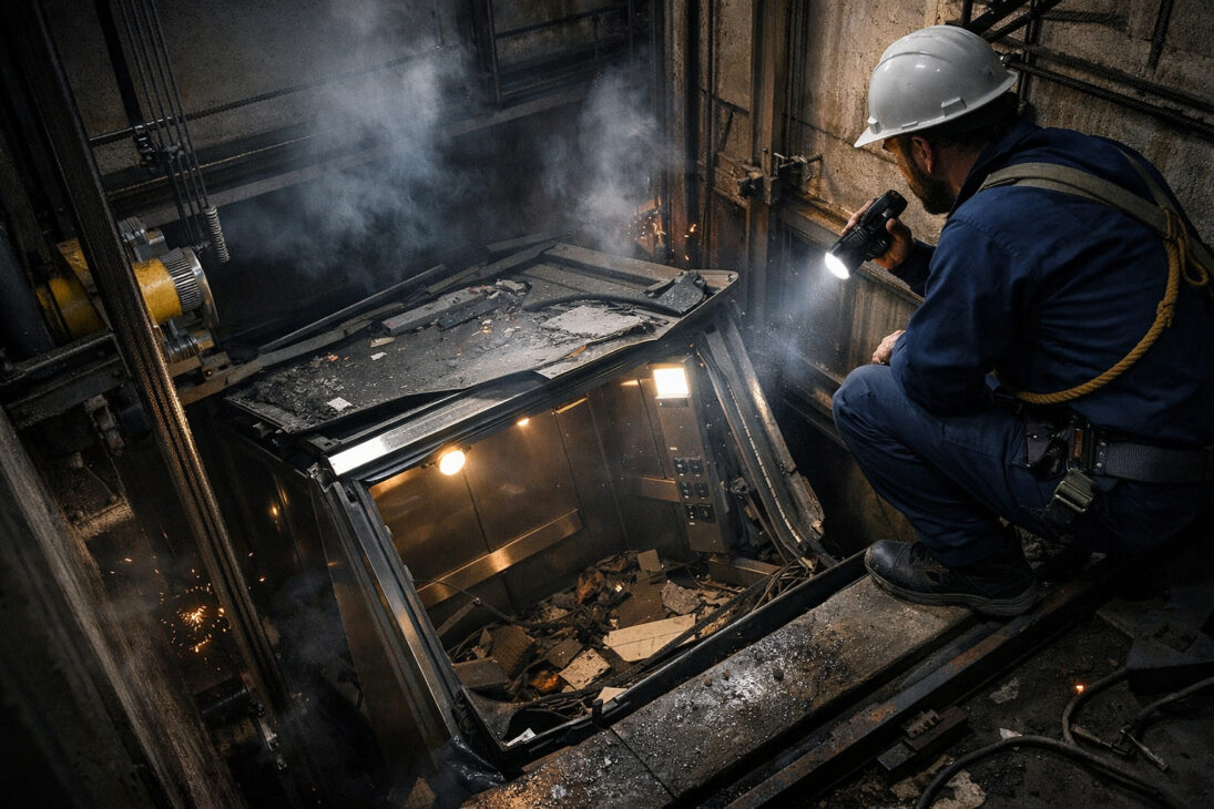 elevador despenca em recife