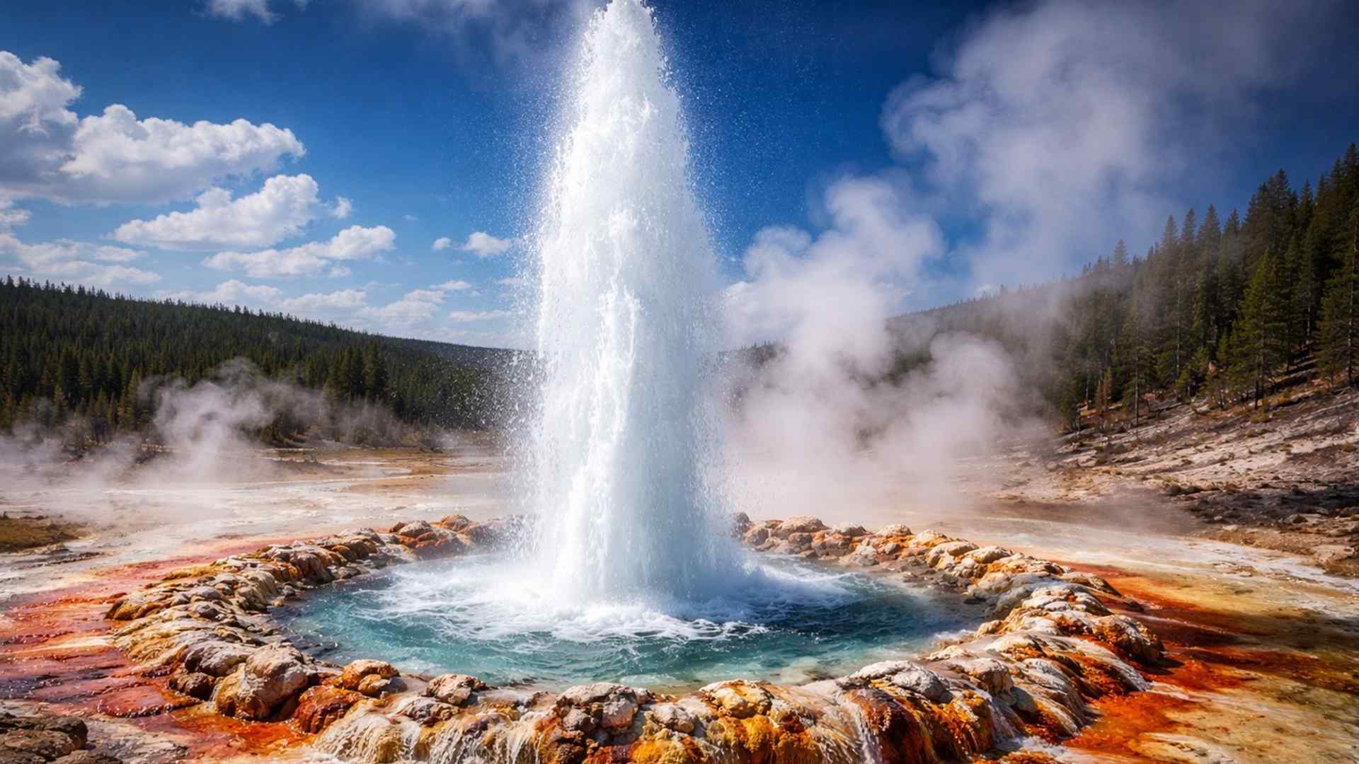 Maior gêiser ácido do mundo volta a entrar em erupção após seis anos em Yellowstone e registra jatos de até 9 metros monitorados por cientistas.