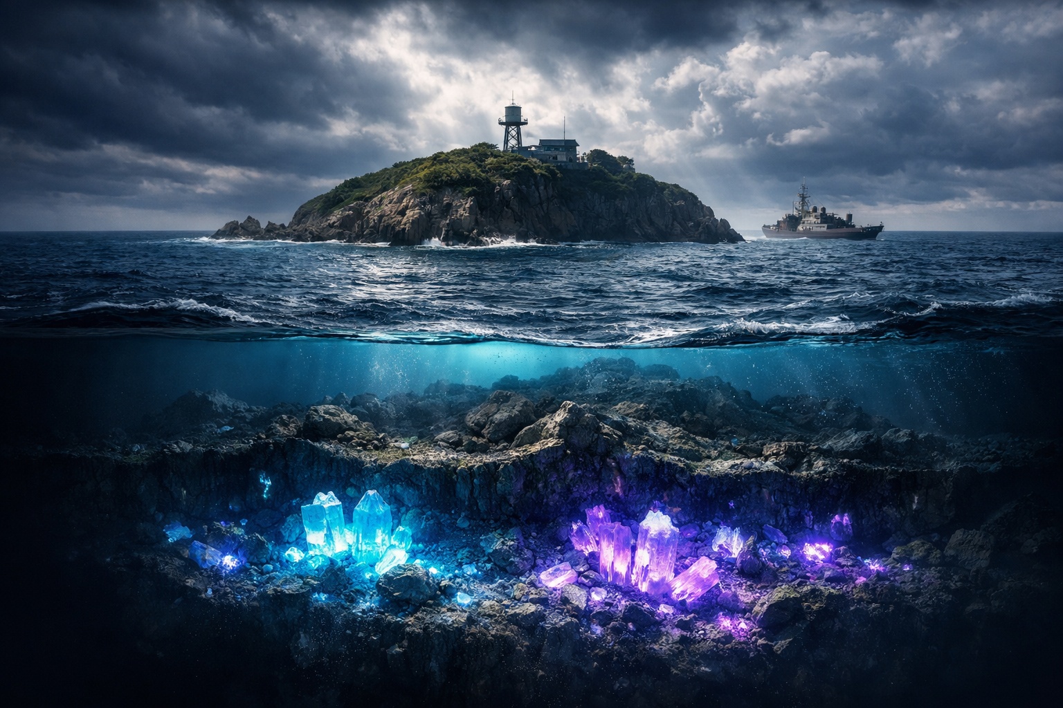 Ilha japonesa desabitada de 1,2 km², vigiada pelos militares a 1.900 km de Tóquio, esconde 16 milhões de toneladas de terras-raras no fundo do mar