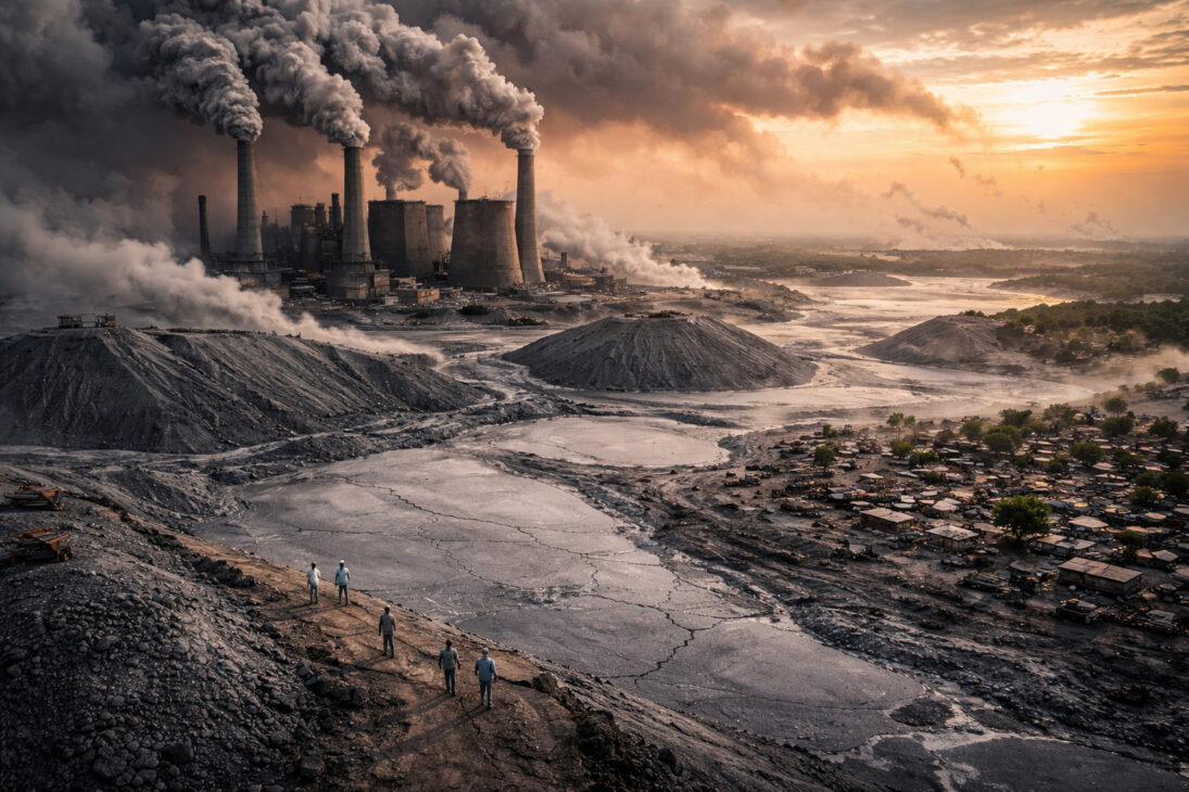 Com mais de 300 milhões de toneladas de cinza de carvão produzidas por ano e lagoas de rejeito que ocupam cerca de 113 milhões de m², área equivalente a mais de 15 mil campos de futebol, a Índia acumula um dos maiores volumes de resíduos de termelétricas do planeta