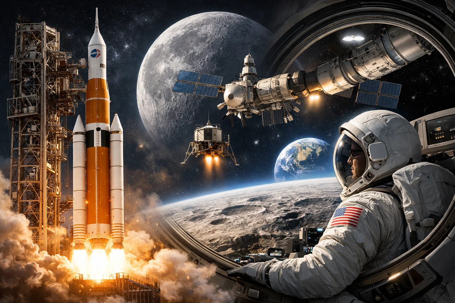 NASA muda plano bilionário de levar pessoas para a Lua, adia pouso histórico e transforma missão Artemis em laboratório orbital que pode redefinir a engenharia espacial e acelerar corrida tecnológica com empresas privadas