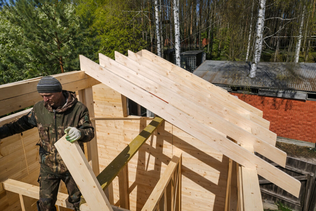 madera de reforestación casa barata