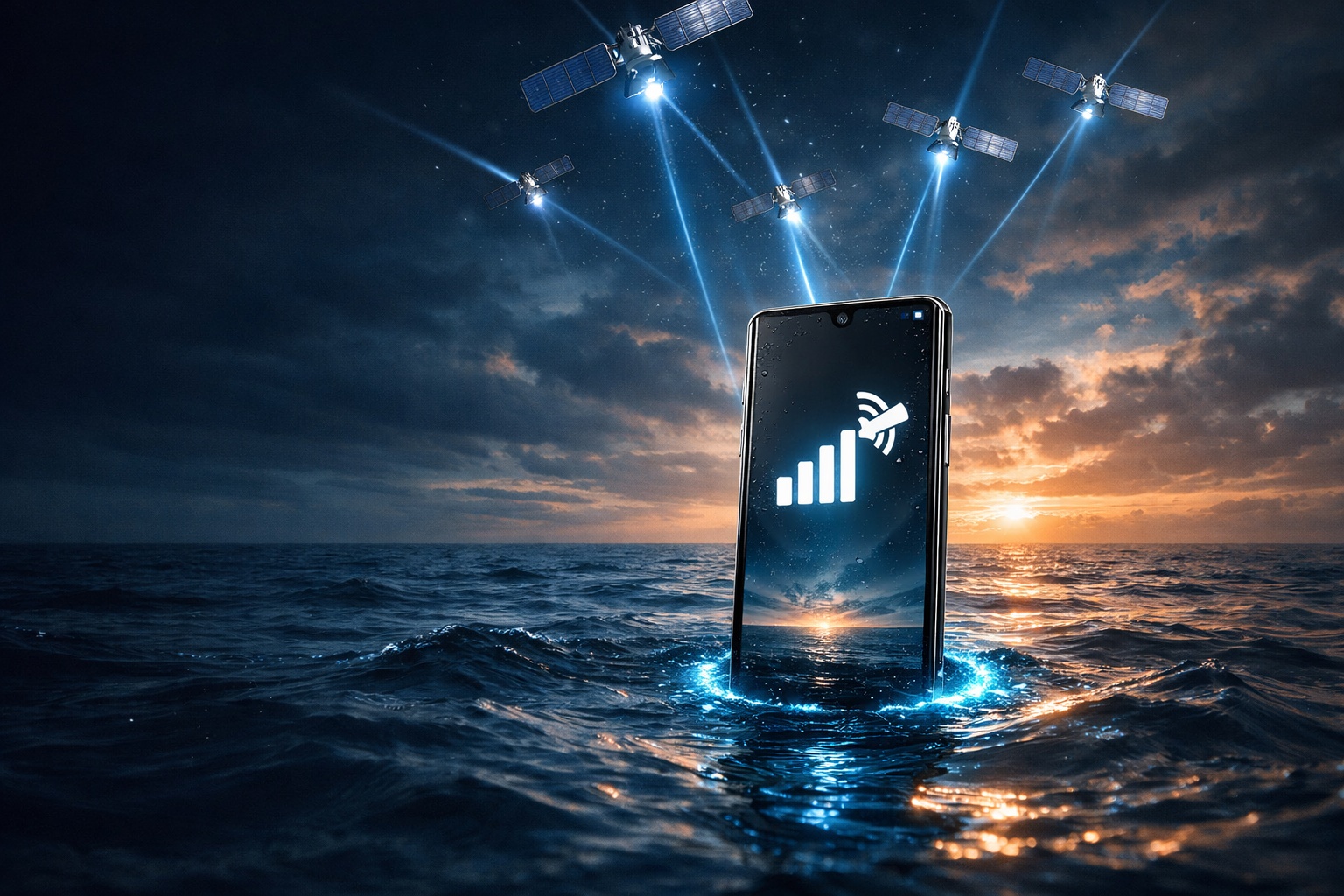 Celular da Samsung passa a funcionar até no meio do oceano: parceria com a Starlink leva conexão via satélite aos smartphones Galaxy e promete sinal mesmo sem torre, Wi-Fi ou rede móvel convencional