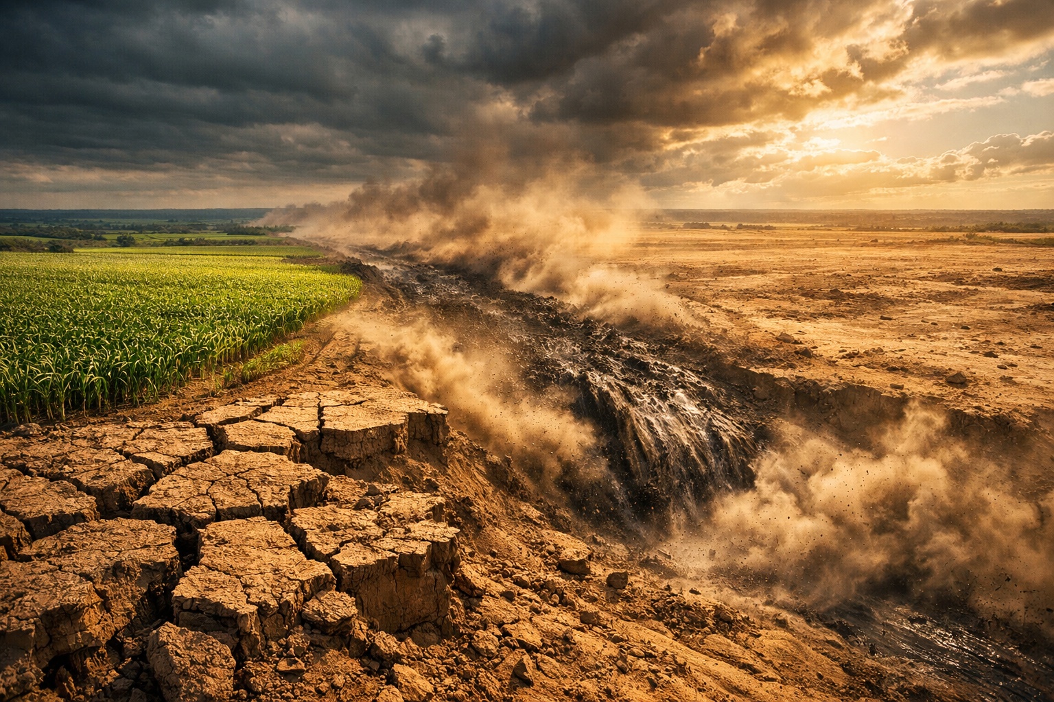A cada ano, o planeta perde até 24 bilhões de toneladas de solo fértil, alerta a FAO, em um ritmo que ameaça a produção global de alimentos e acelera a degradação ambiental